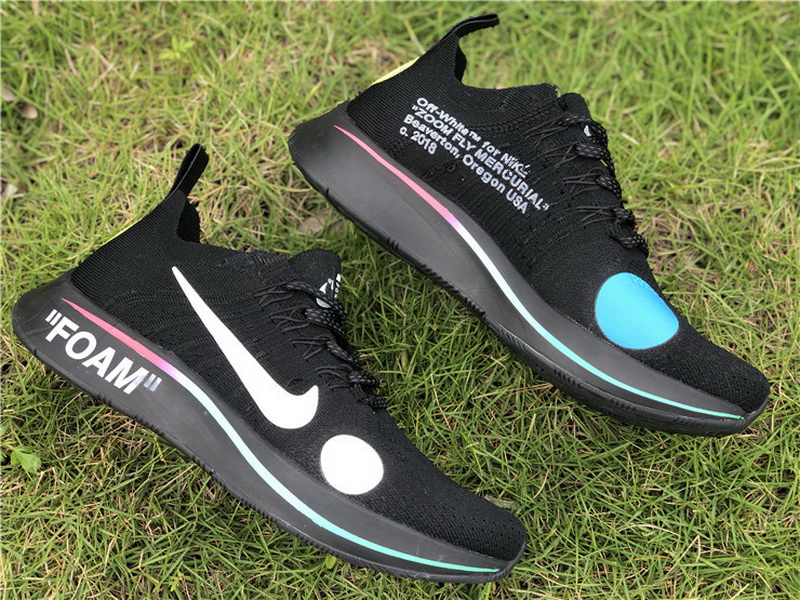 Off-White x Nike Zoom Fly Mercurial Flyknit Black(98% Authentic quality)